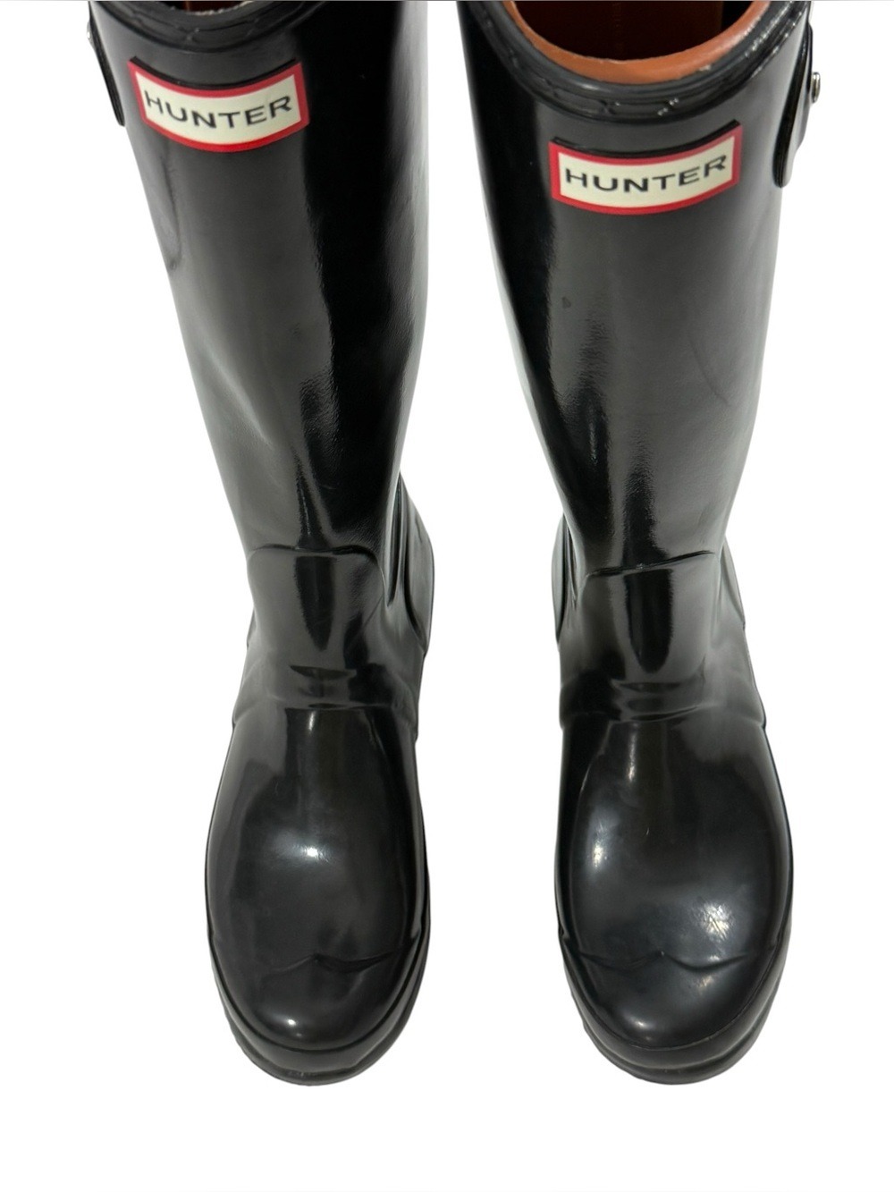 Hunter Original Tall Gloss Black Rain Boots Womens US 7/UK5 - Picture 10 of 15